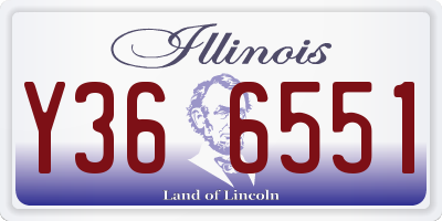 IL license plate Y366551