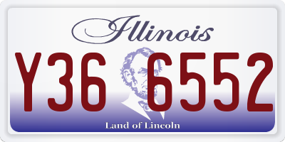 IL license plate Y366552