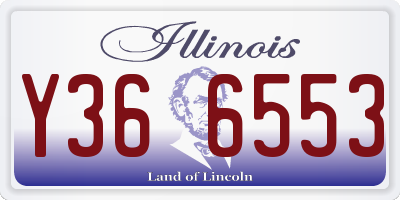 IL license plate Y366553