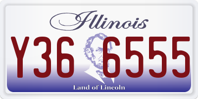 IL license plate Y366555