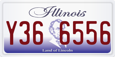 IL license plate Y366556