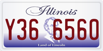 IL license plate Y366560