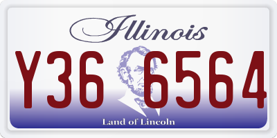 IL license plate Y366564
