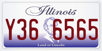 IL license plate Y366565