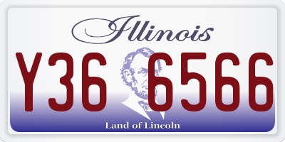 IL license plate Y366566