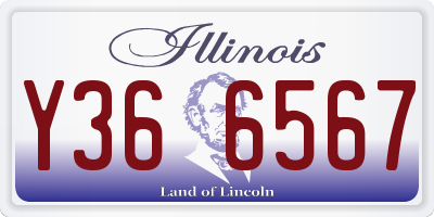 IL license plate Y366567