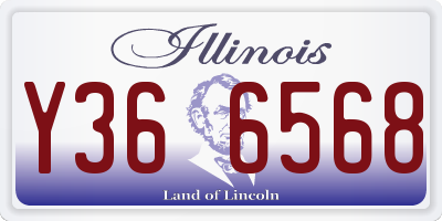 IL license plate Y366568
