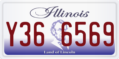 IL license plate Y366569