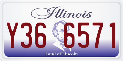IL license plate Y366571