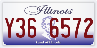IL license plate Y366572