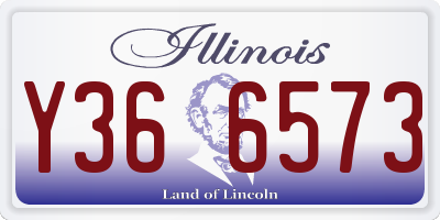 IL license plate Y366573