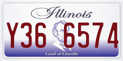IL license plate Y366574