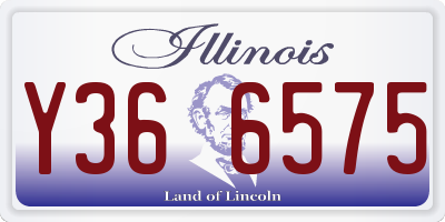 IL license plate Y366575