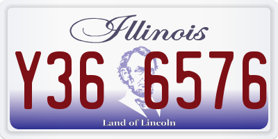 IL license plate Y366576