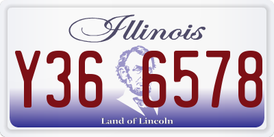 IL license plate Y366578