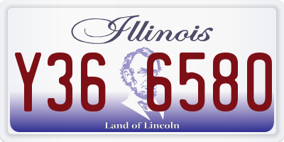 IL license plate Y366580