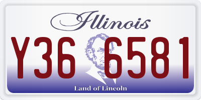 IL license plate Y366581