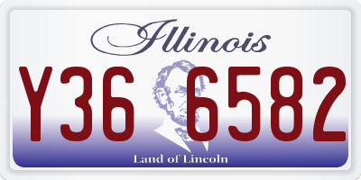 IL license plate Y366582