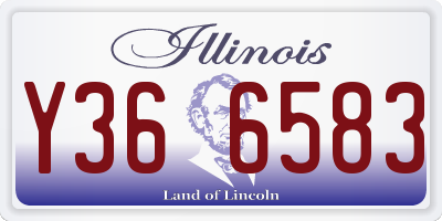 IL license plate Y366583