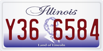 IL license plate Y366584