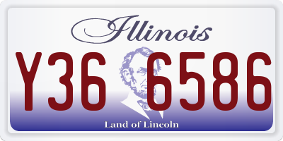 IL license plate Y366586