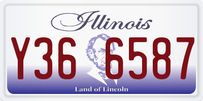 IL license plate Y366587