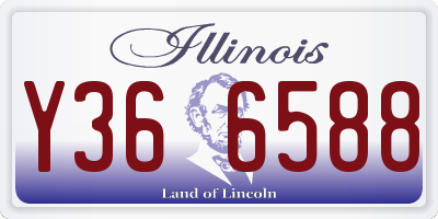 IL license plate Y366588