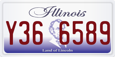 IL license plate Y366589