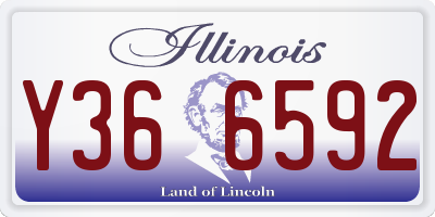 IL license plate Y366592