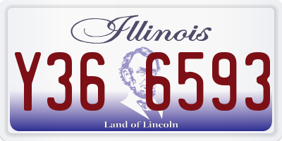 IL license plate Y366593