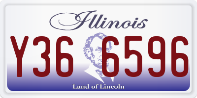 IL license plate Y366596