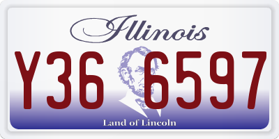 IL license plate Y366597