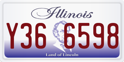 IL license plate Y366598