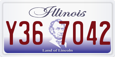 IL license plate Y367042