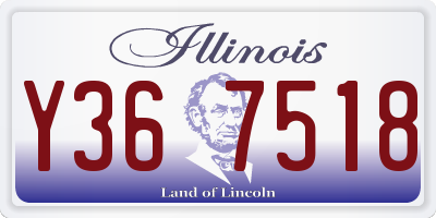 IL license plate Y367518