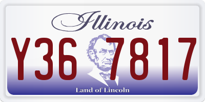 IL license plate Y367817