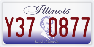 IL license plate Y370877