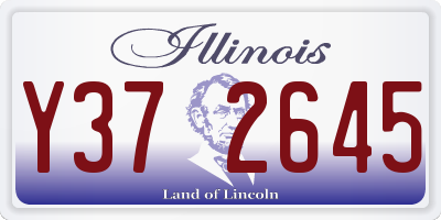 IL license plate Y372645