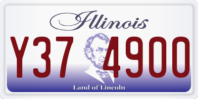 IL license plate Y374900