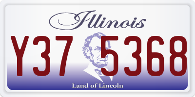 IL license plate Y375368