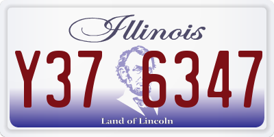 IL license plate Y376347