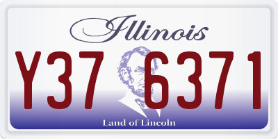 IL license plate Y376371