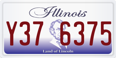 IL license plate Y376375