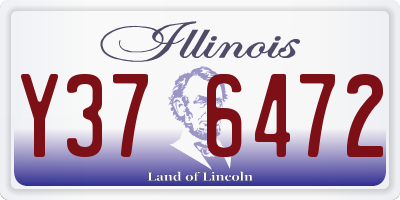 IL license plate Y376472