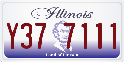 IL license plate Y377111