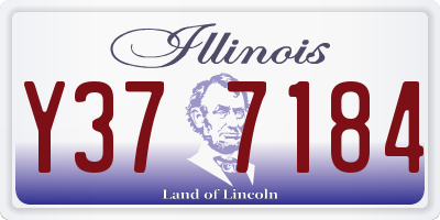 IL license plate Y377184
