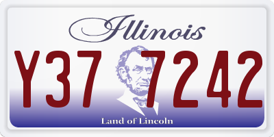 IL license plate Y377242