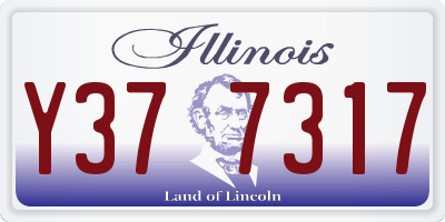 IL license plate Y377317
