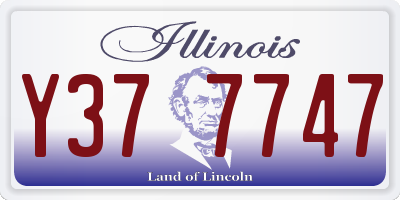 IL license plate Y377747