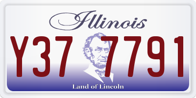 IL license plate Y377791